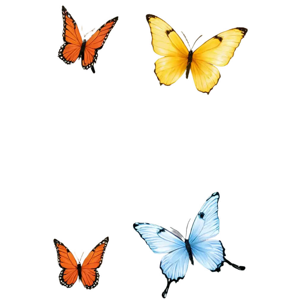 Flying-Butterflies-PNG-Image-HighQuality-Transparent-Design-for-Versatile-Use