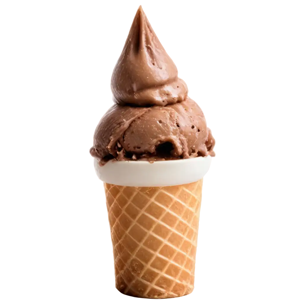 HighQuality-PNG-of-an-Isolated-Ice-Cream-Cone-on-a-White-Background