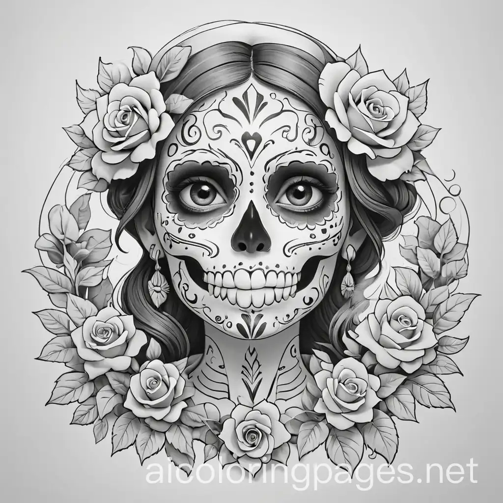 Calaverita-Da-de-Muertos-Coloring-Page-for-Kids