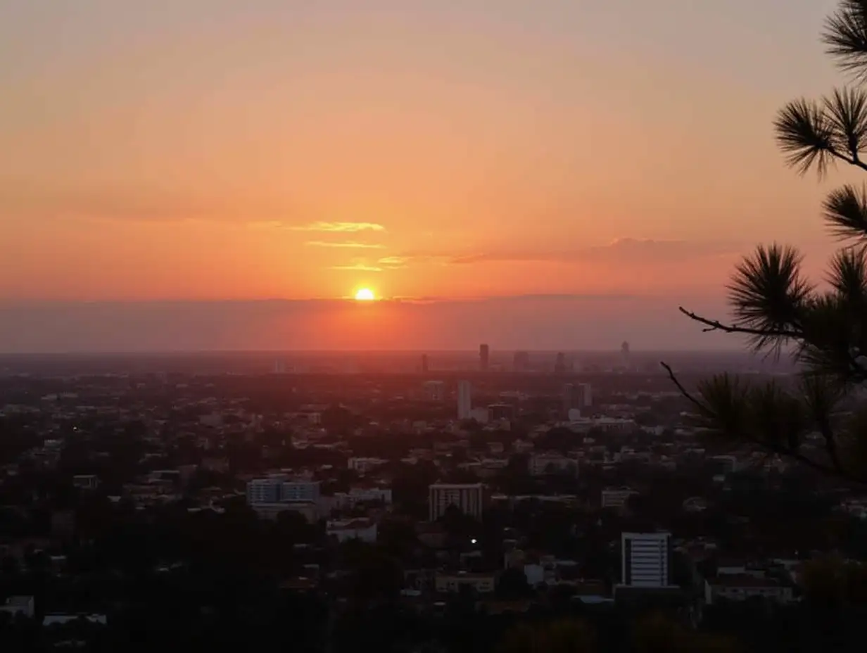 Stunning-Johannesburg-Sunset-Over-Urban-Skyline