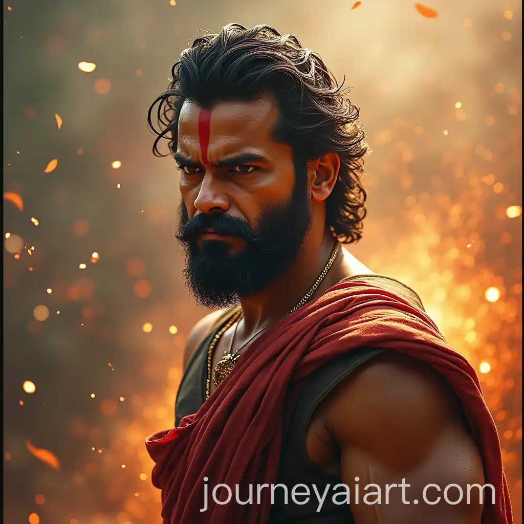 Warrior-Prabhas-Photoshoot-with-Intense-Expression-and-Dramatic-Lighting