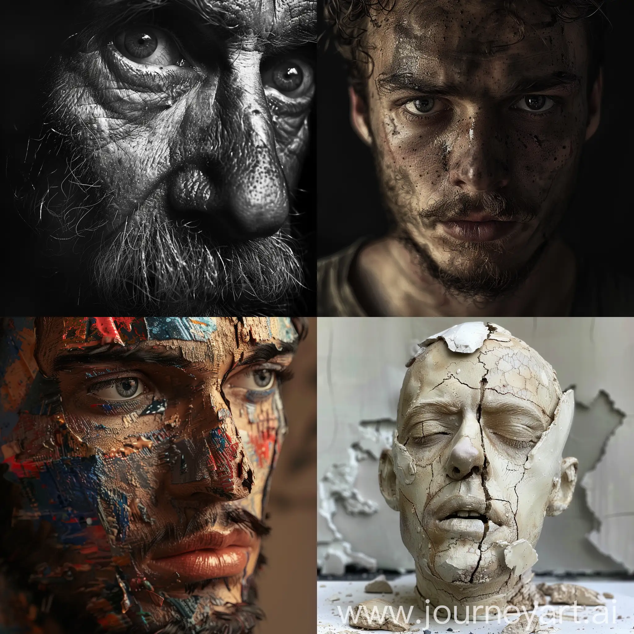 Real-Face-Man-in-Abstract-Style-Artwork