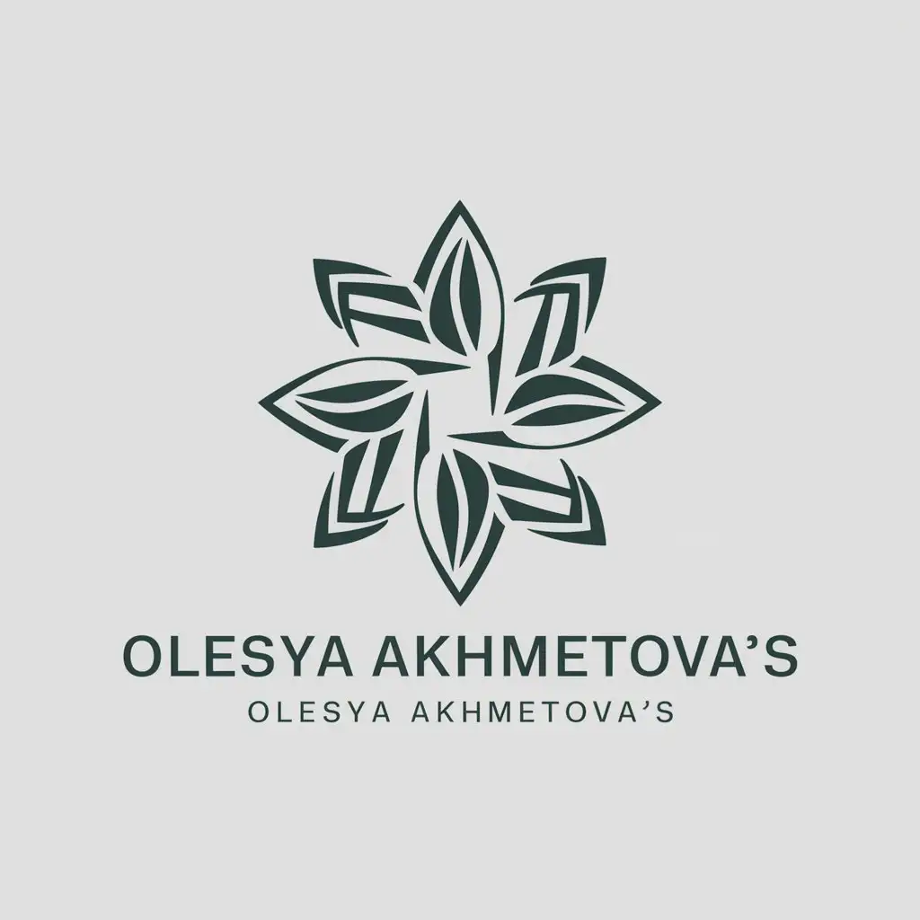 a vector logo design,with the text "Consulting company Olesya Akhmetova's", main symbol:feya,complex,clear background