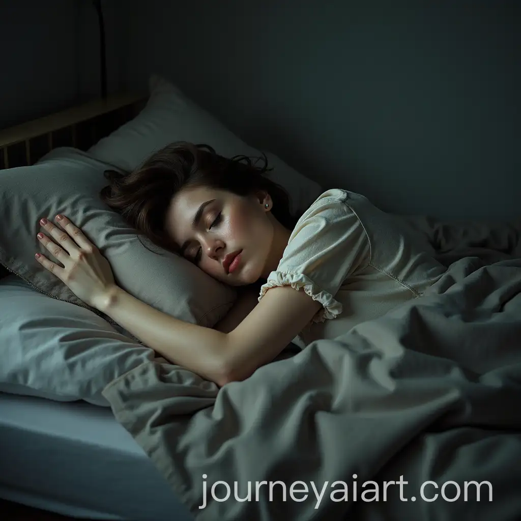 Sleeping-Woman-Dreaming-in-a-Peaceful-Setting