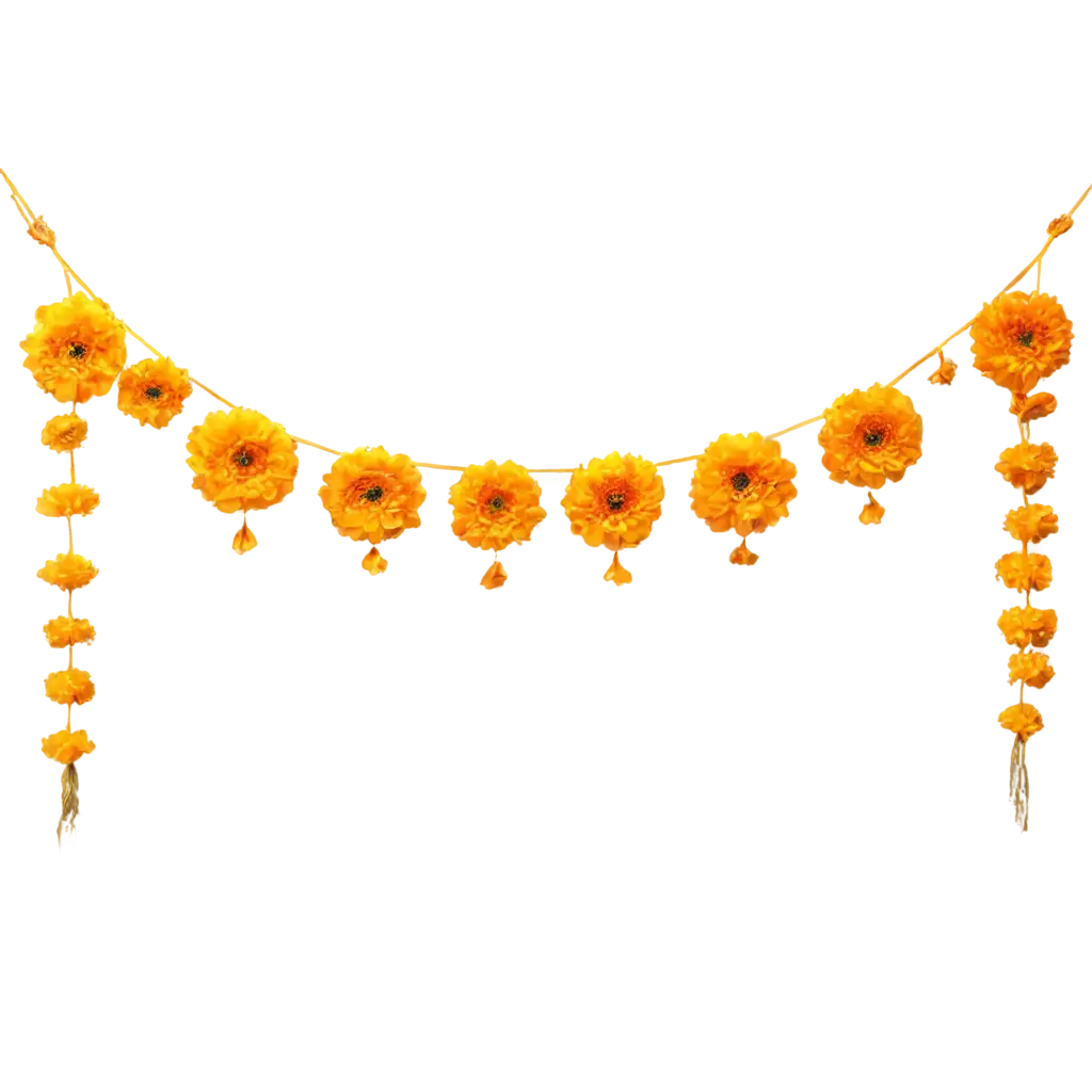 Marigold-Flower-Toran-PNG-Vibrant-Decorative-Element-for-Every-Occasion