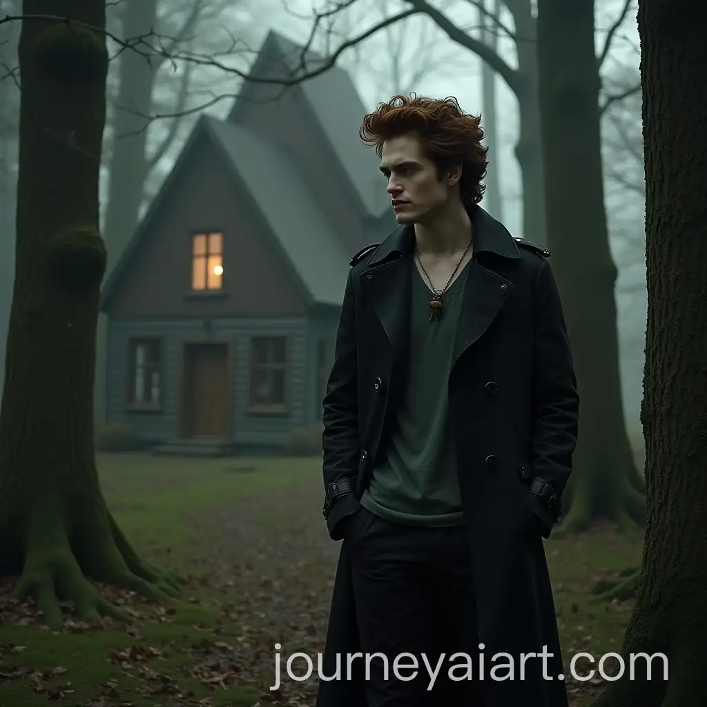 Edward-Cullen-in-the-Forest-with-His-House-Background
