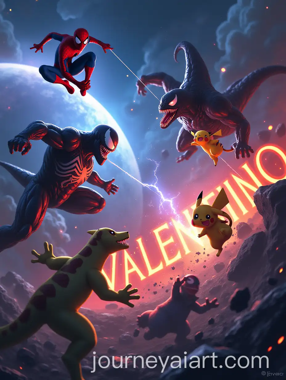 Epic-Space-Battle-SpiderMan-and-Pokmon-vs-Venom-and-Pokmon-in-Cosmic-Clash