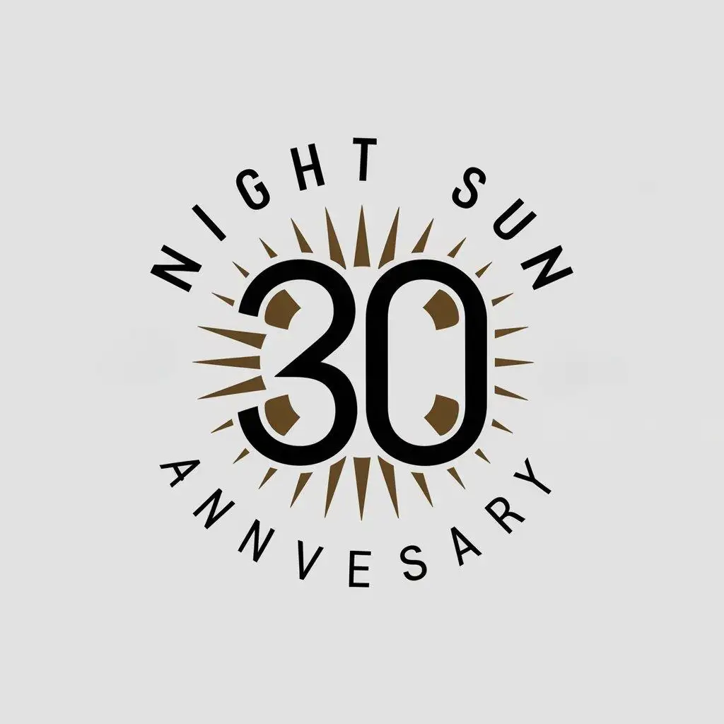 LOGO Design for Night Sun Celebrating 30th Anniversary in Stage ...