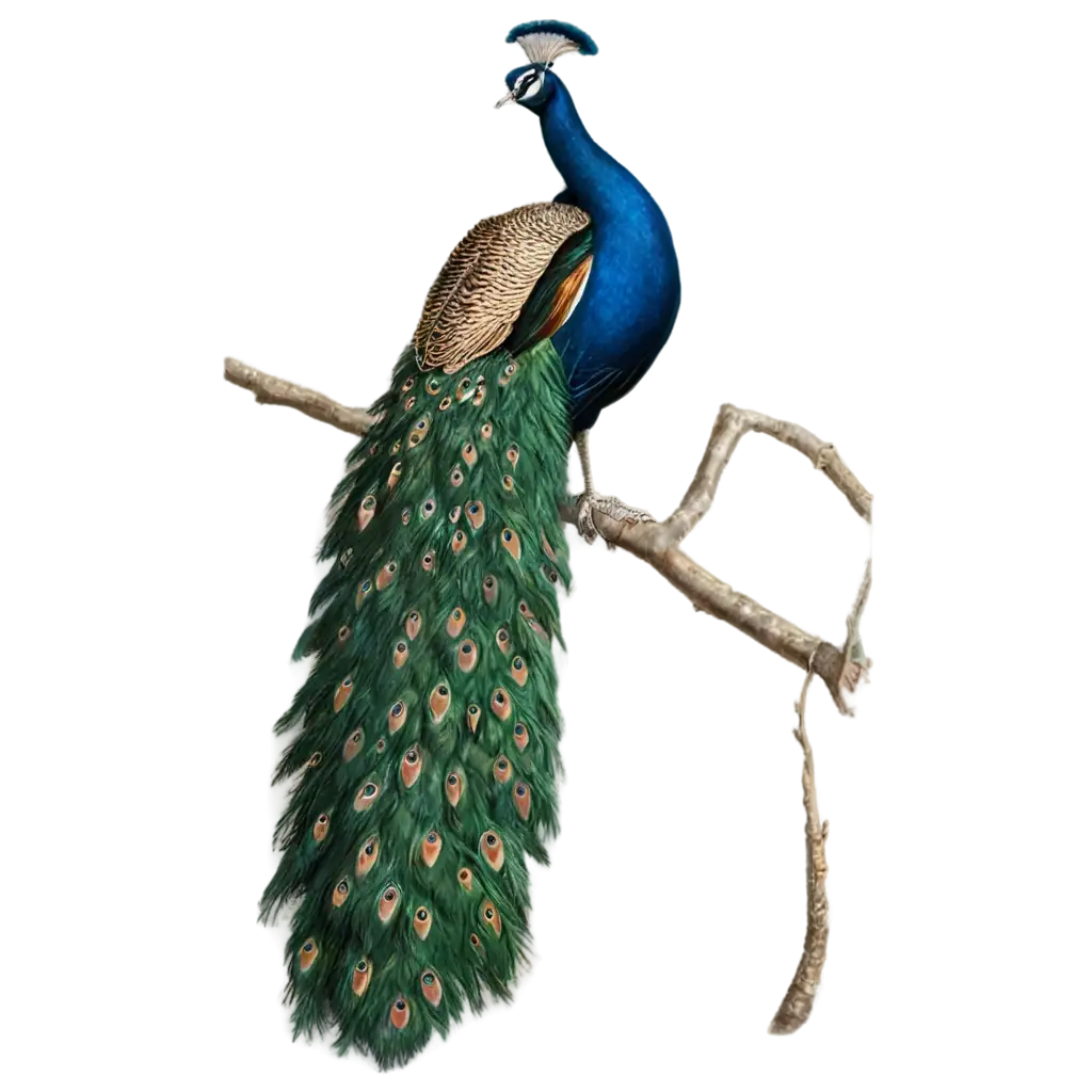 Stunning-Peacock-PNG-Image-HighQuality-Transparency-for-Creative-Projects