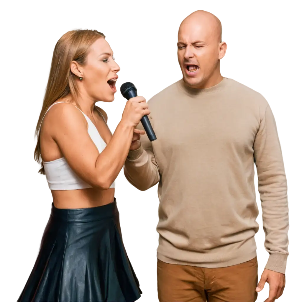 PNG-Image-Couple-Singing-in-Love-Bald-Man-and-White-Woman-on-La-Tribu-Show-Stage