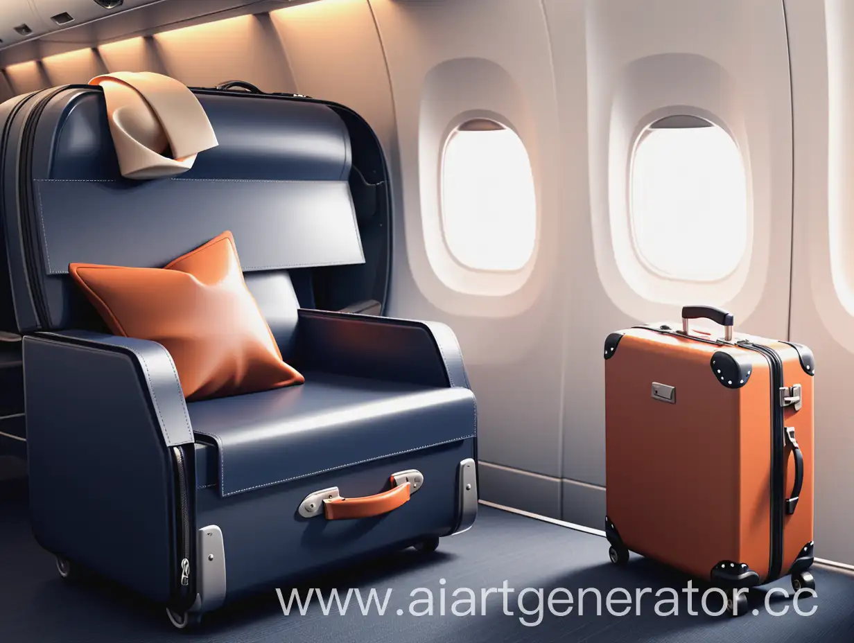 Stylish-Airplane-Presentation-Background-with-Corner-Luggage