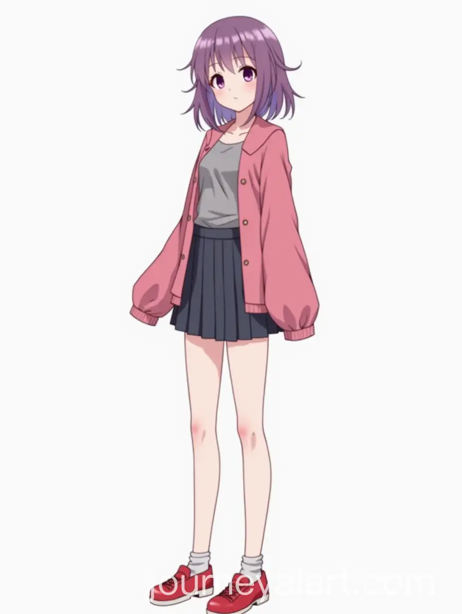 Female-Anime-Character-with-Dyed-Hair-and-Purple-Eyes-Wearing-Red-Shoes