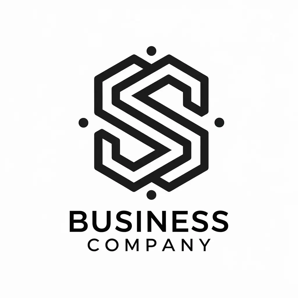 LOGO Design for Business Company Vector Design with SS Symbol for Internet Industry