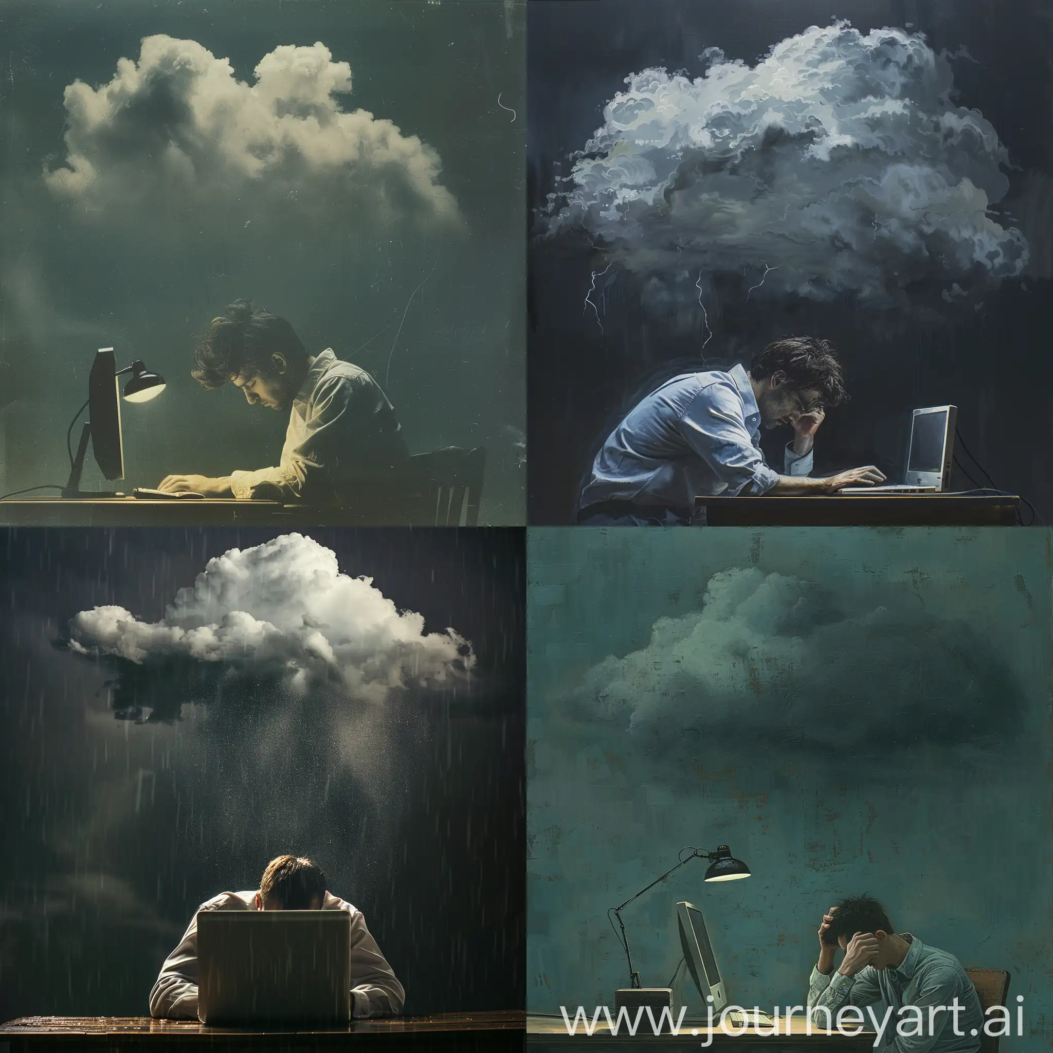 Focused-Man-at-Computer-with-Storm-Cloud-Above-Conceptual-Digital-Art