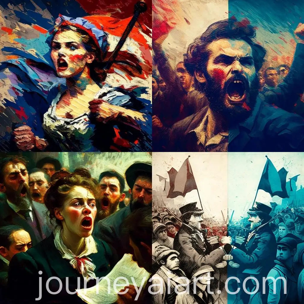 Political-Polarization-Response-in-Impressionist-Style-Artwork