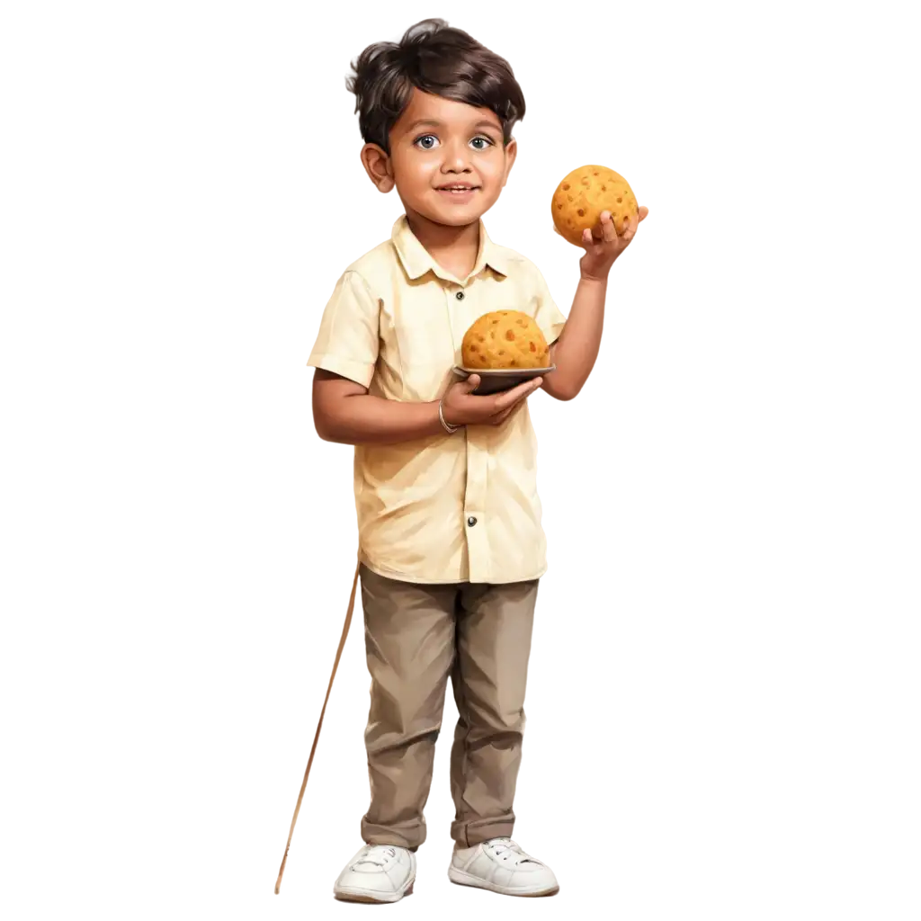 Cute-Small-Indian-Kid-with-Laddu-PNG-Image-Perfect-for-All-Your-Creative-Needs