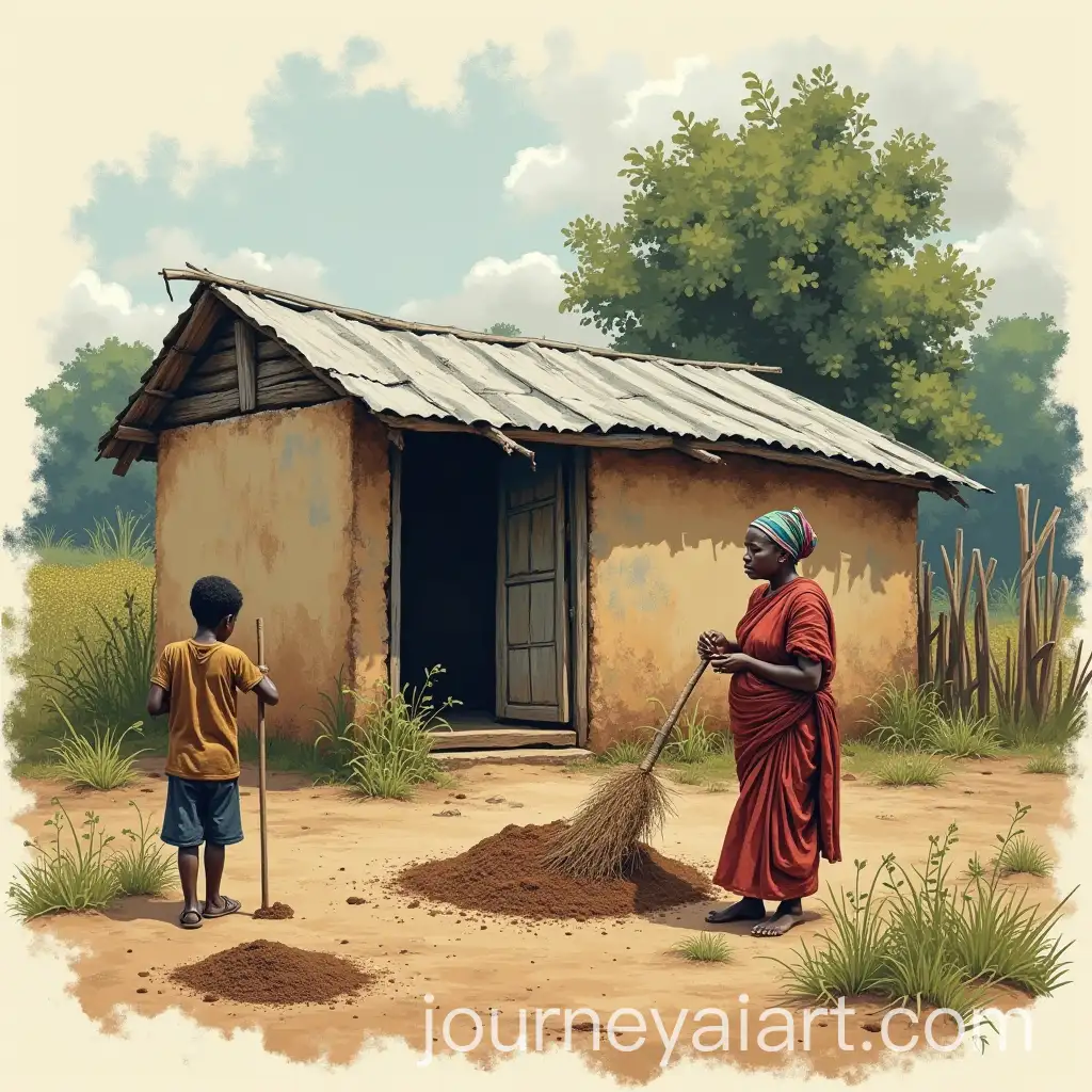 Poor-Farm-Worker-FamilyAI-Image-Expansion-in-the-Village-of-Kolana-Working-on-the-Fields