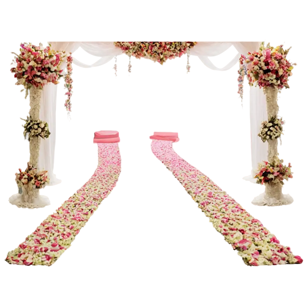 Bridal-Aisle-with-SouthPNG-Bridal-Aisle-Design-Sulawesi-Bugis-Theme-PNG-Capturing-Elegance-and-Tradition