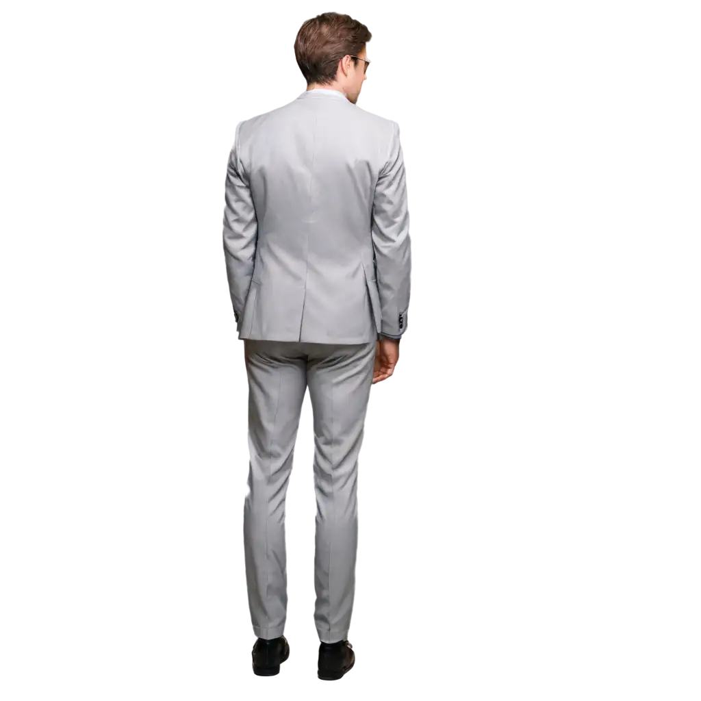 Backside-of-a-Man-in-Light-Grey-Formal-Wear-PNG-Icon-for-Versatile-Usage