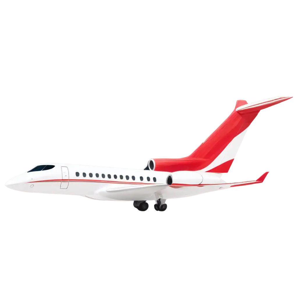 Sleek-Red-and-White-Private-Jet-PNG-Image-HighQuality-Aerodynamic-Design-for-Luxury-Aviation