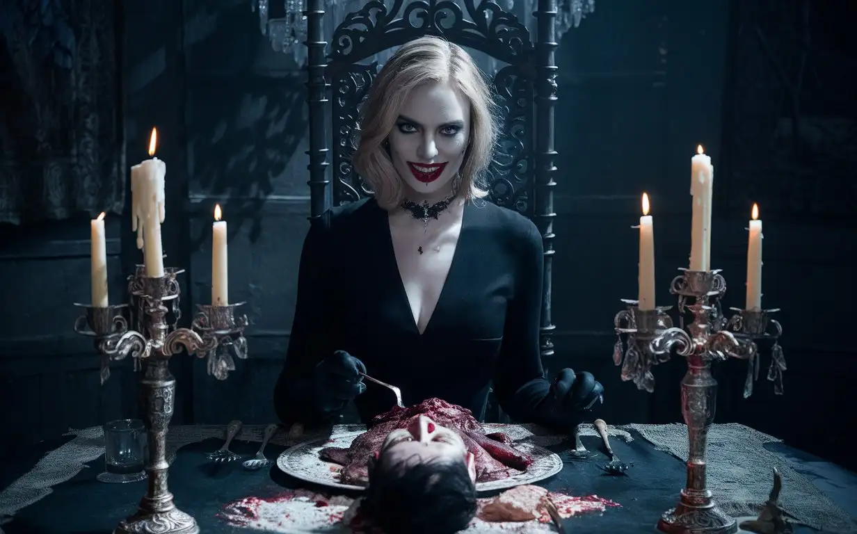 Charlize-Theron-Feasting-at-a-High-Table-in-a-Cinematic-Sinister-Scene