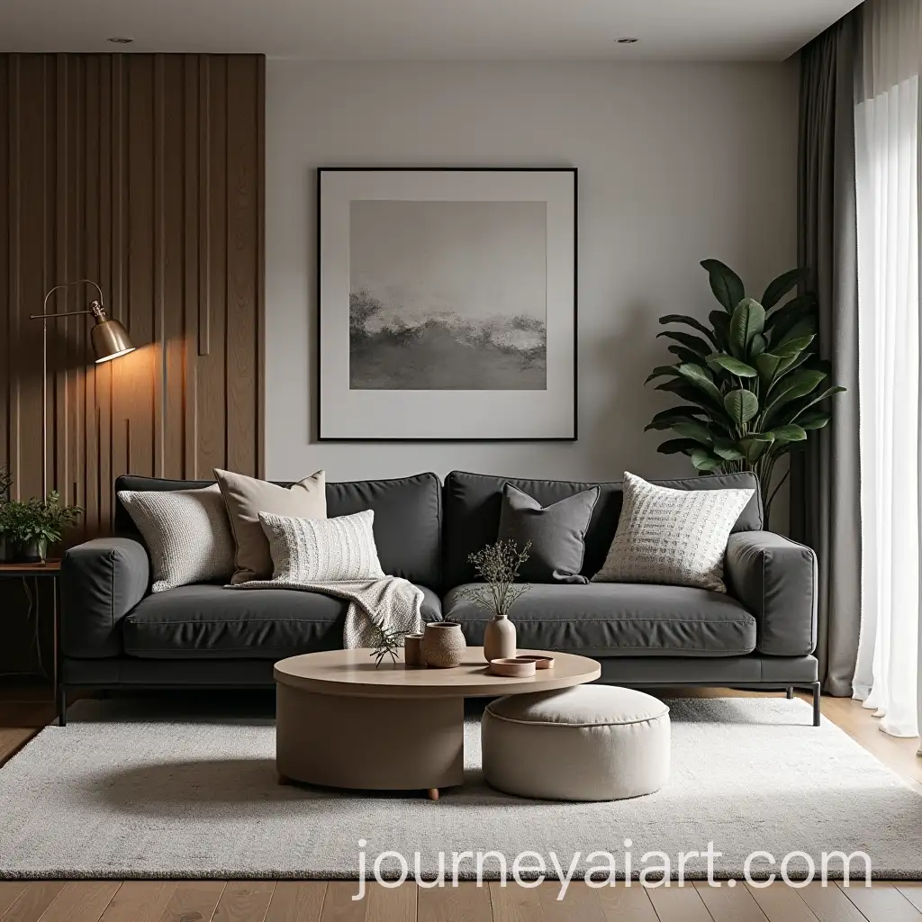 Cozy-Living-Room-with-Stylish-Black-White-and-Brown-Sofas