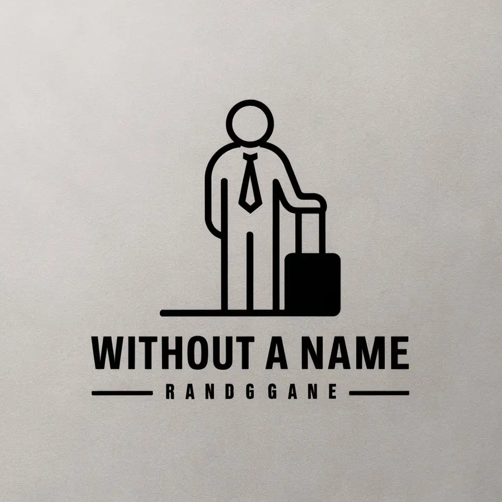 LOGO-Design-For-Without-a-Name-Elegant-Vector-Design-with-Businessman-and-Suitcase-Theme