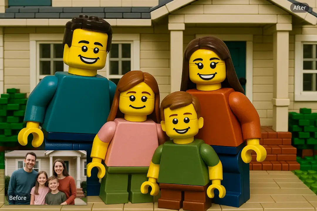 Lego-Themed Family Avatars
