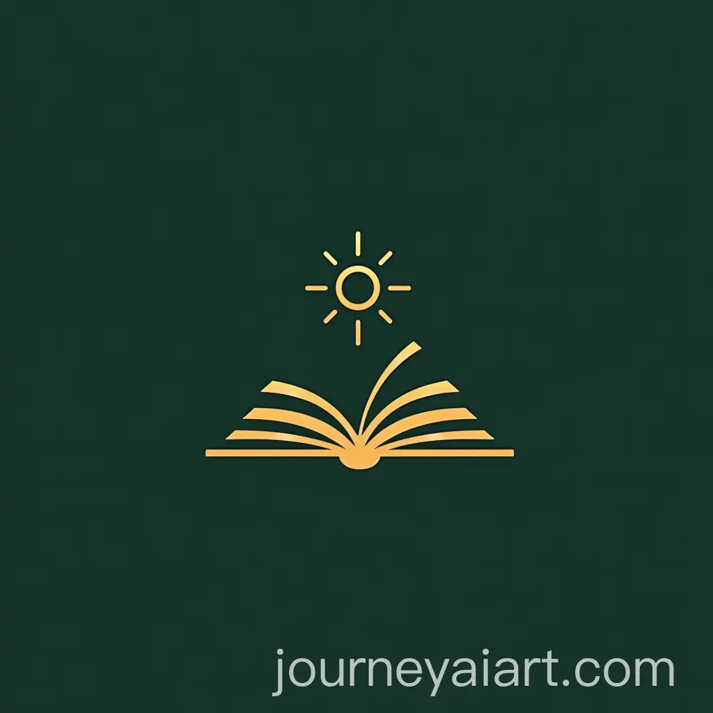 Minimalistic-Open-Book-and-Gold-Circle-Symbolizing-Education-and-Technology