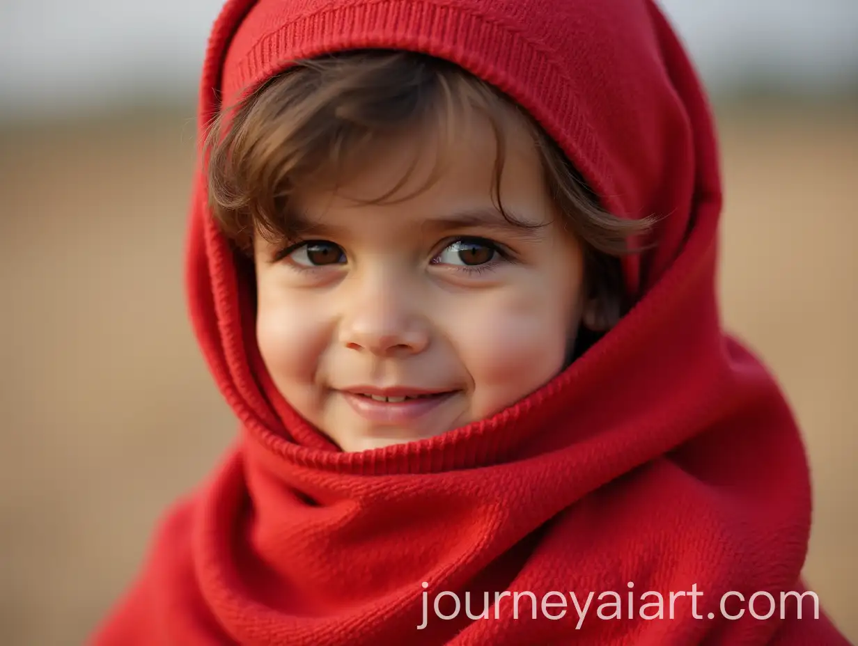 Little-Boy-Wearing-a-Red-Cloth-in-a-43-Aspect-Ratio