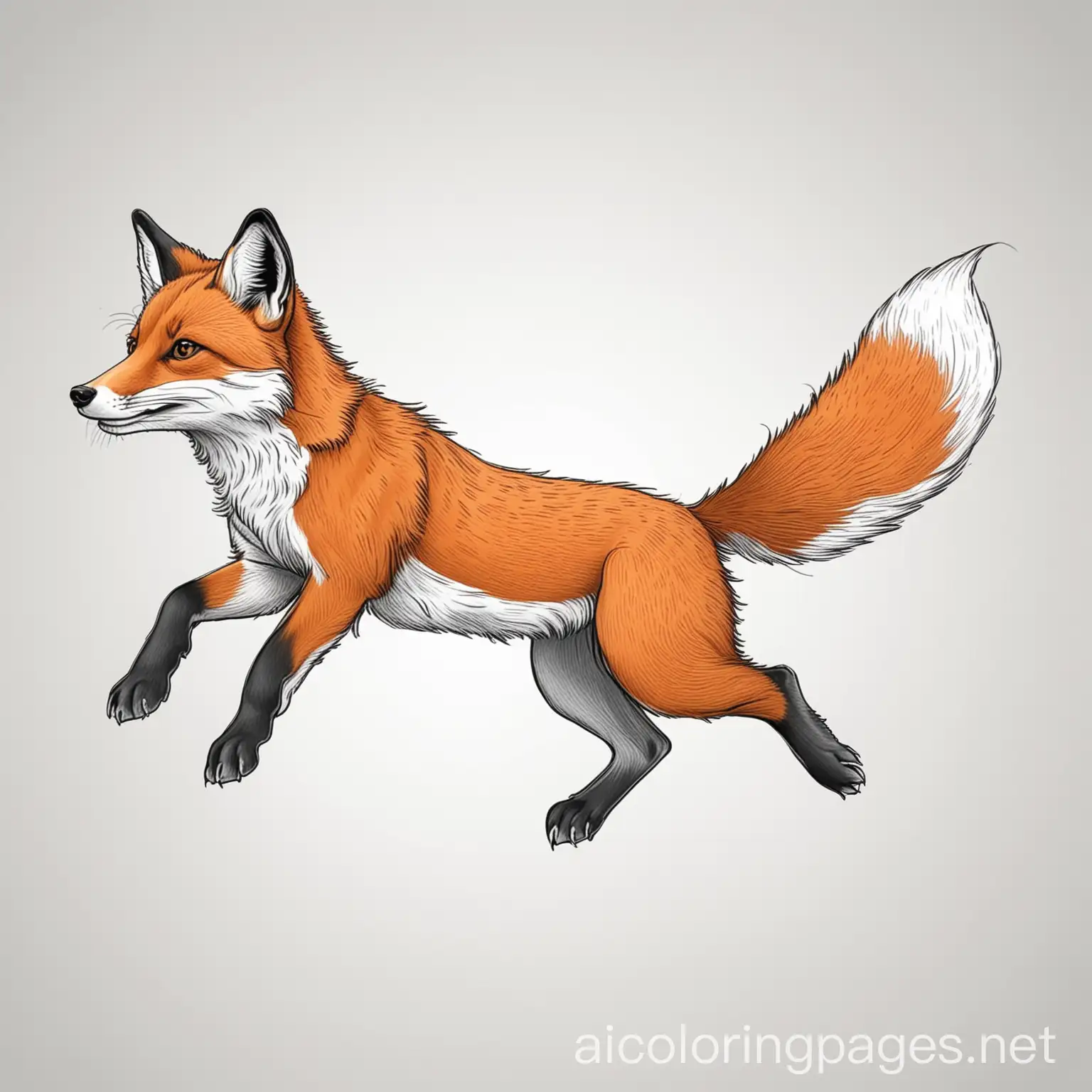 Jumping-Red-Fox-Coloring-Page-Simple-Line-Art-for-Kids