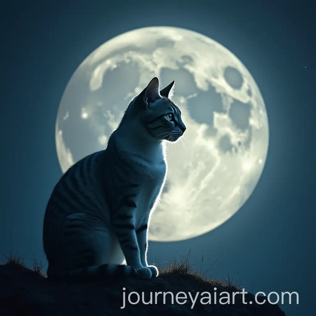 Whimsical-Cat-Gazing-at-a-Full-Moon