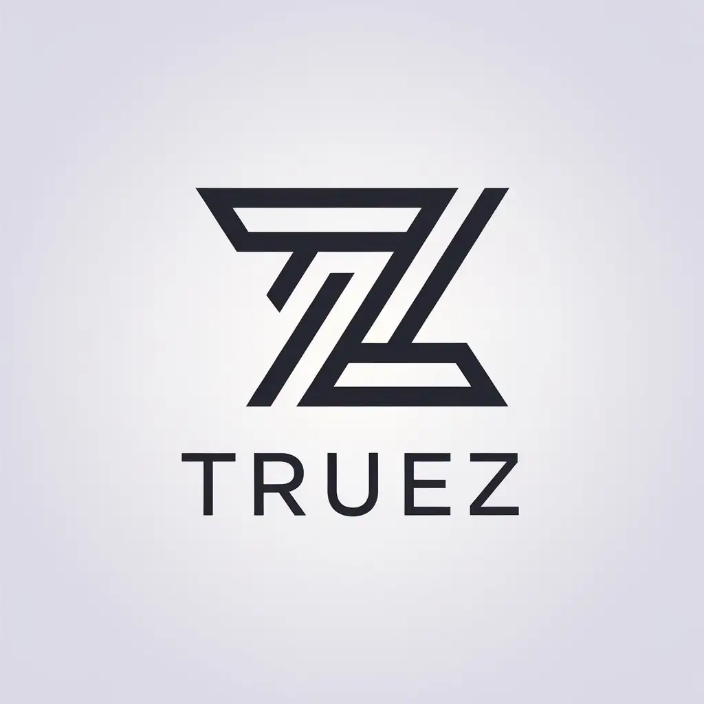 LOGO Design for TrueZ Minimalistic TZ Symbol for the Internet Industry