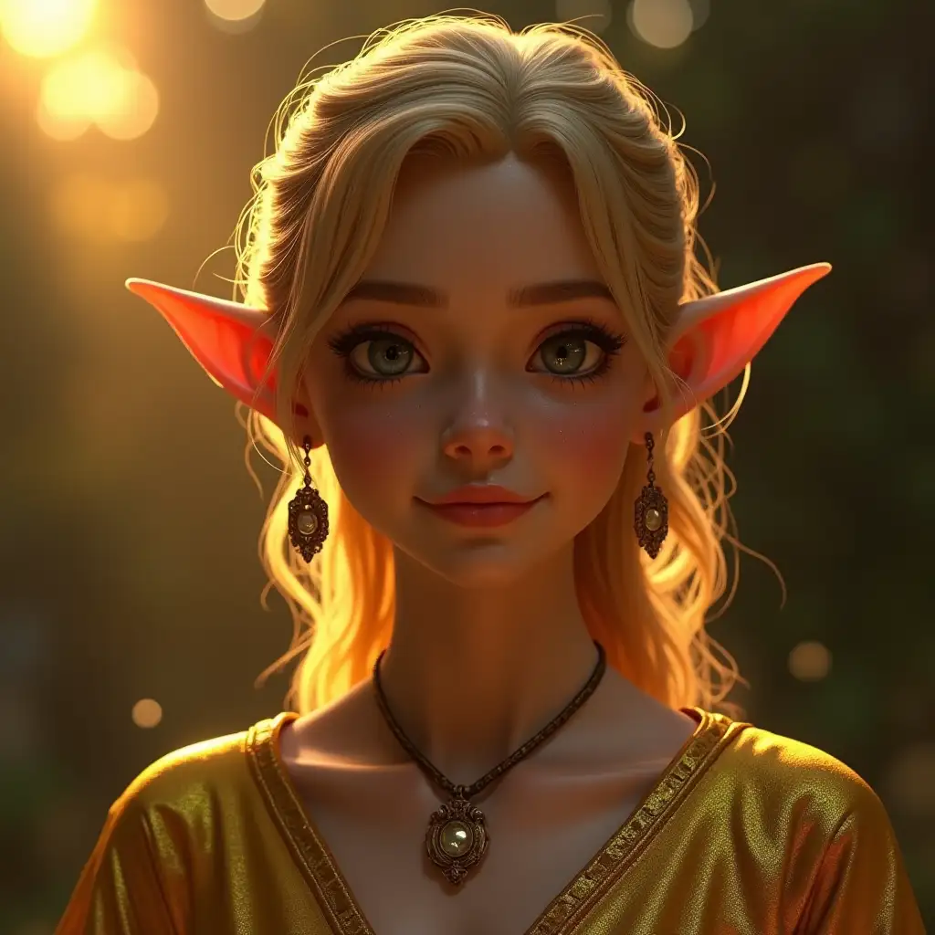 HyperRealistic-3D-Render-of-a-Beautiful-Elf-in-Gold-Clothing