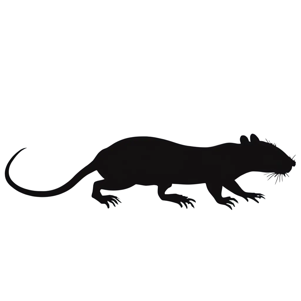 rat silhouette vector art