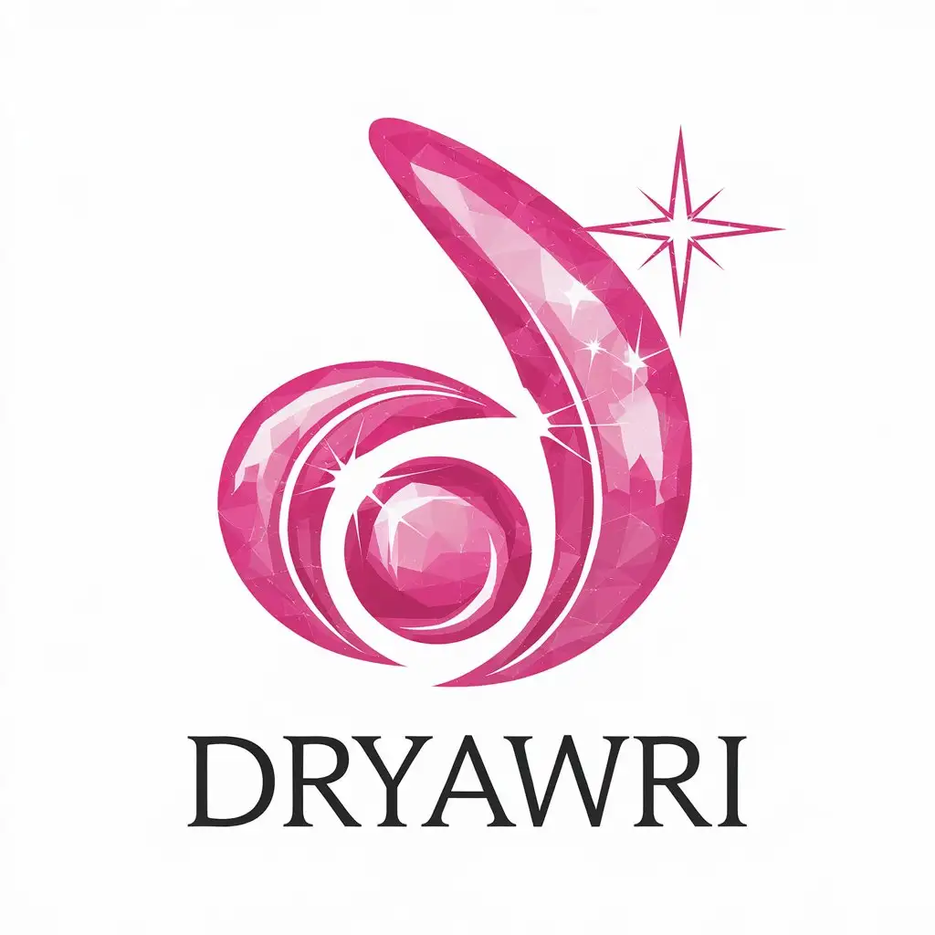 LOGO-Design-for-DRYAWRI-Cosmetics-Pink-Sparkling-with-Spa-Industry-Appeal