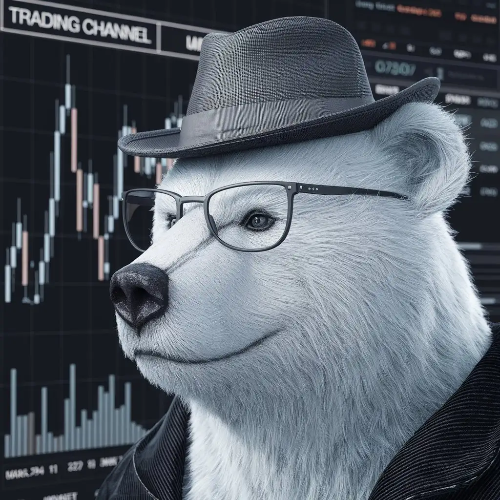 Profile image of cyber white bear for trading channel