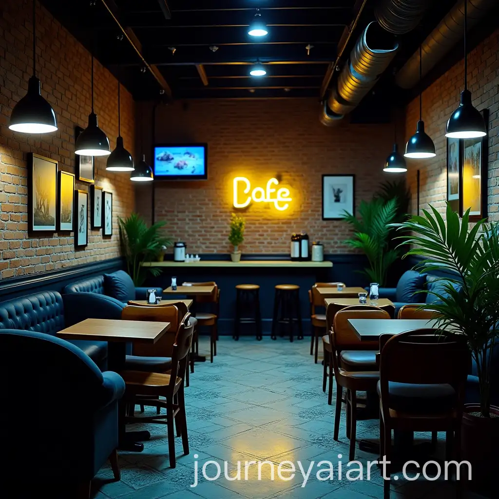 Cozy-Cafeteria-with-Modern-Decor-and-Bright-Accents