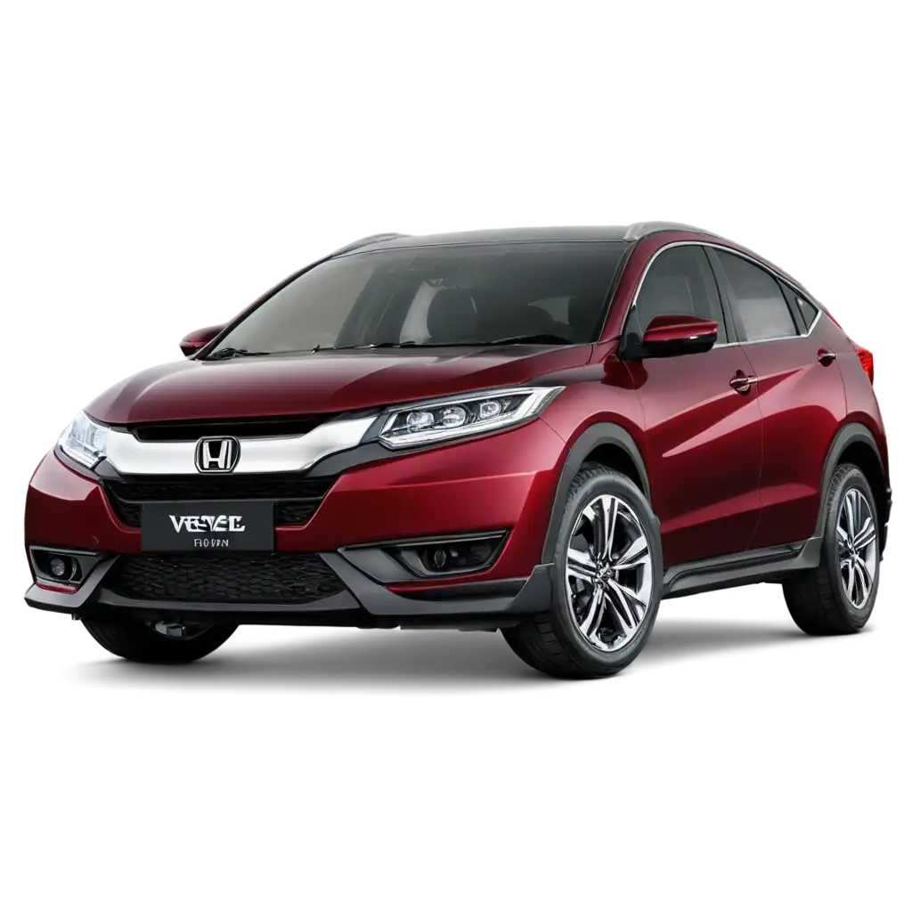 Honda-Vezel-2016-PNG-Image-Red-Wine-Color-Front-View