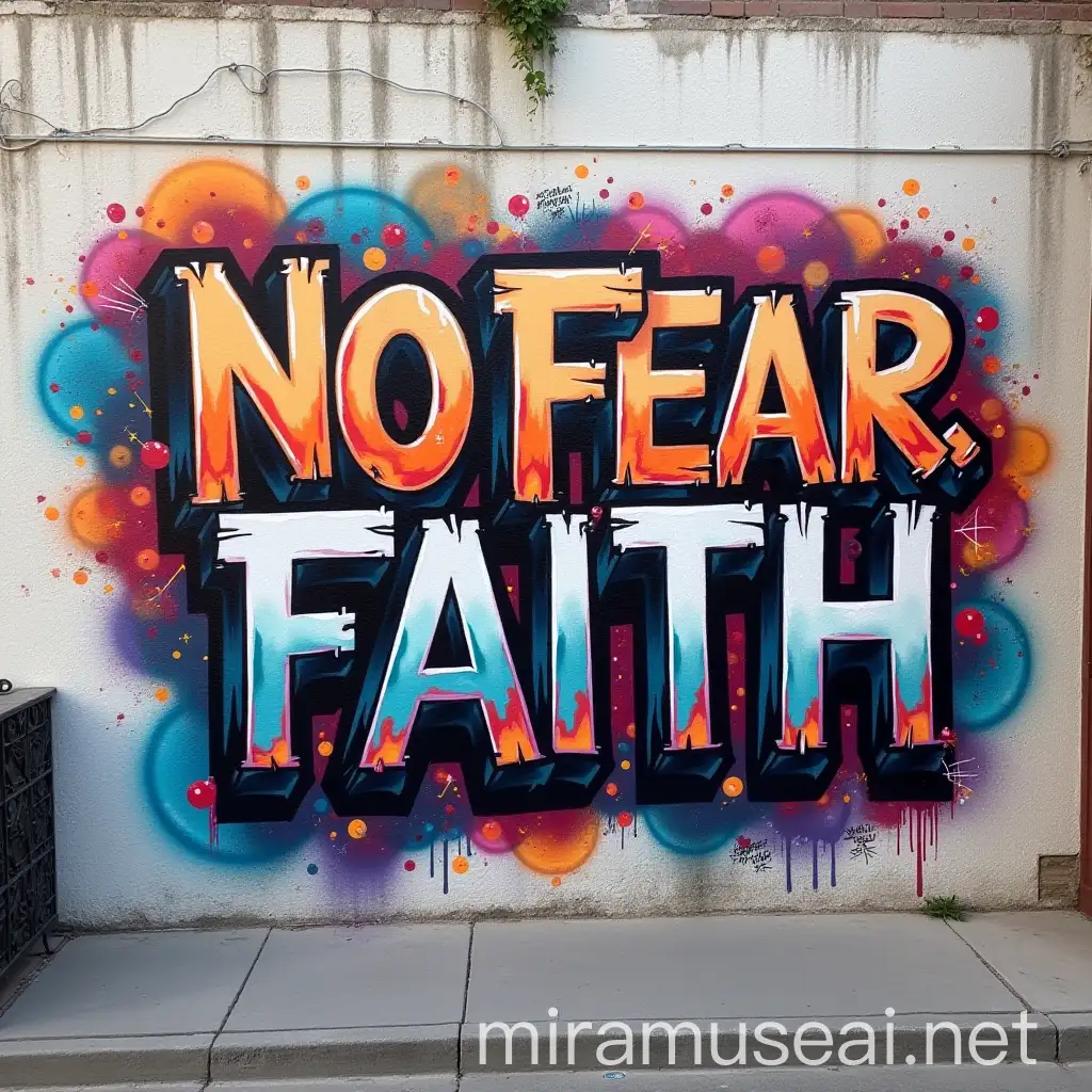 Empowering Graffiti Mural with No Fear Faith