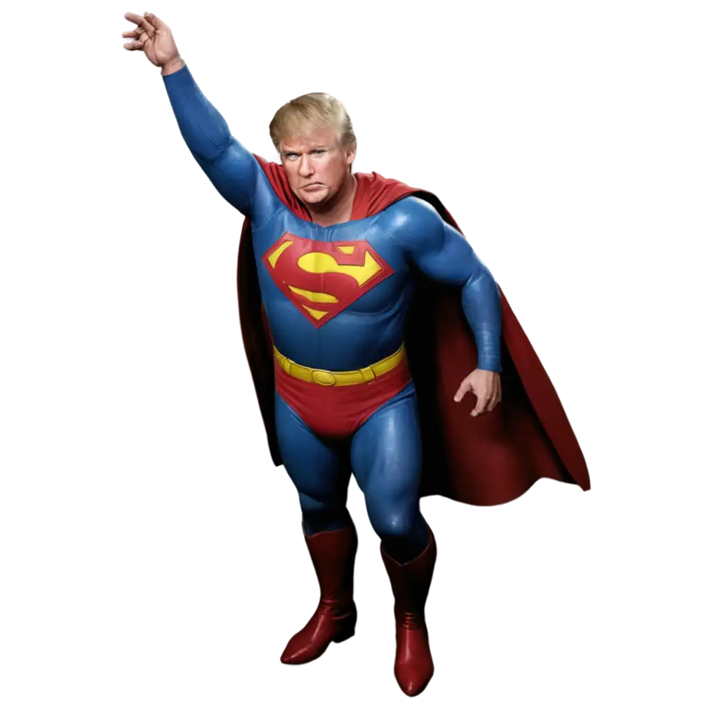 Donald Trump as superman