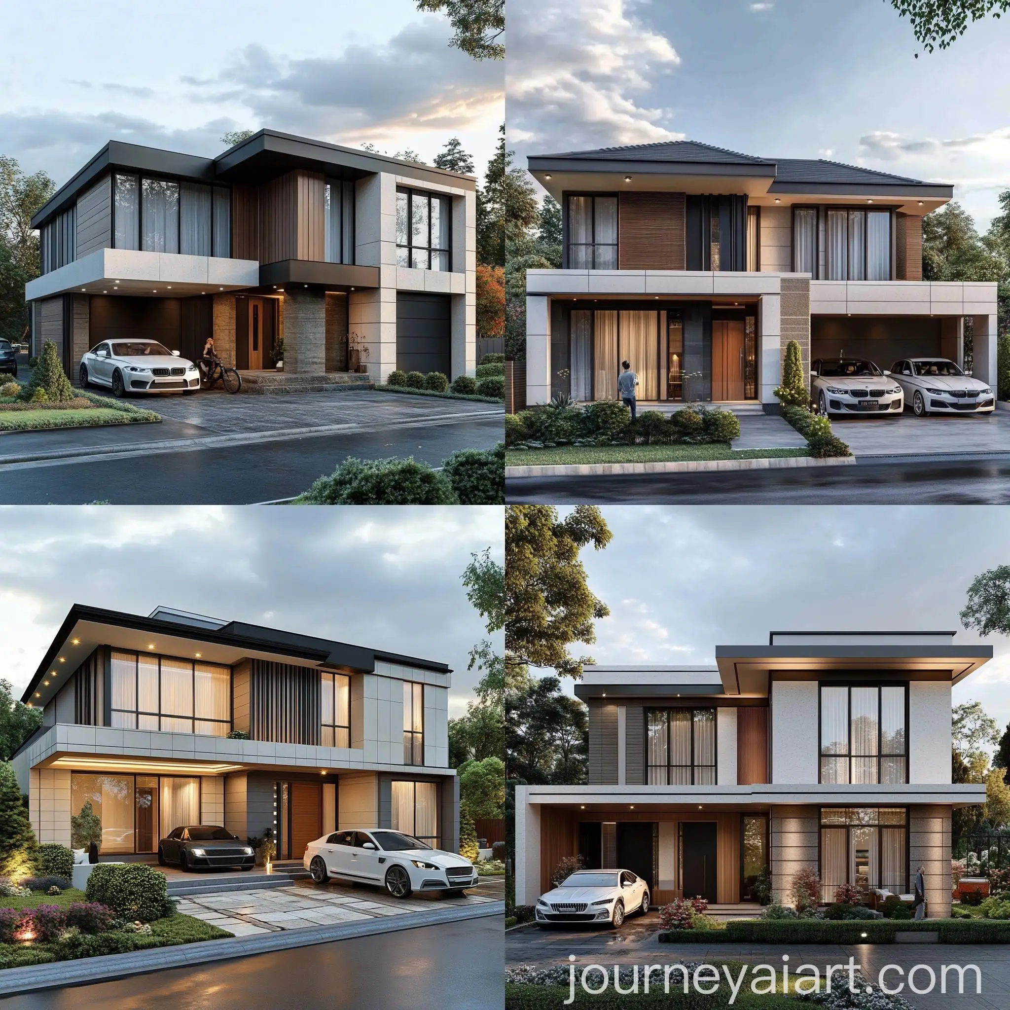 Modern-Residential-House-Design-with-Cream-Stone-Facade