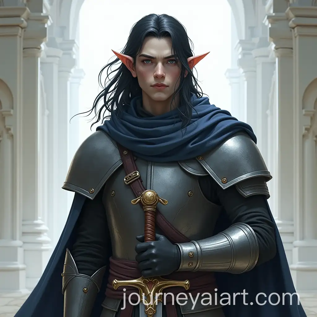 Male-HalfElf-Drow-Paladin-Avatar-in-1950s-Super-Panavision-Style-with-Iron-Bastard-Sword