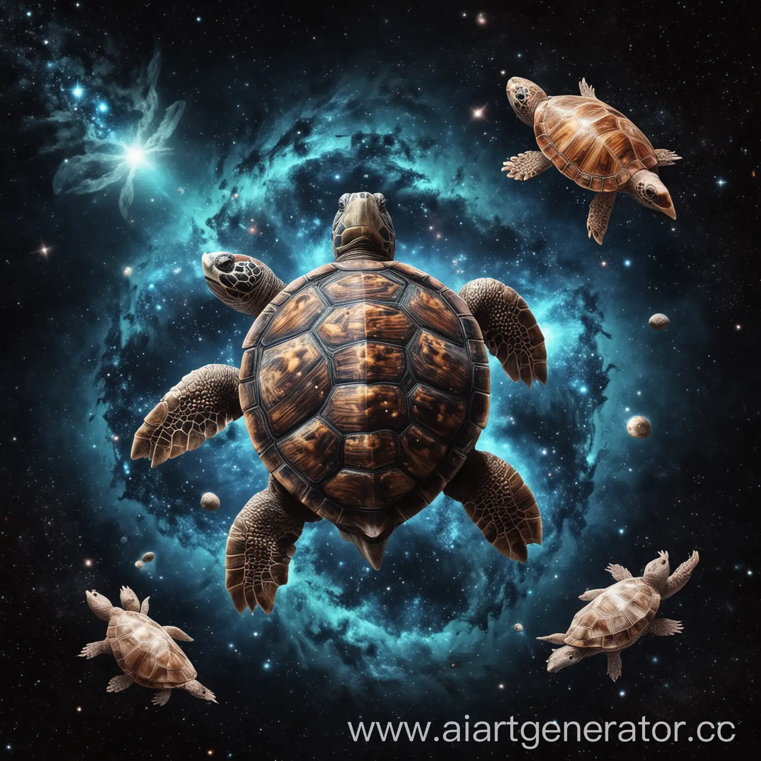 Turtle-with-Shells-in-Astral-Space