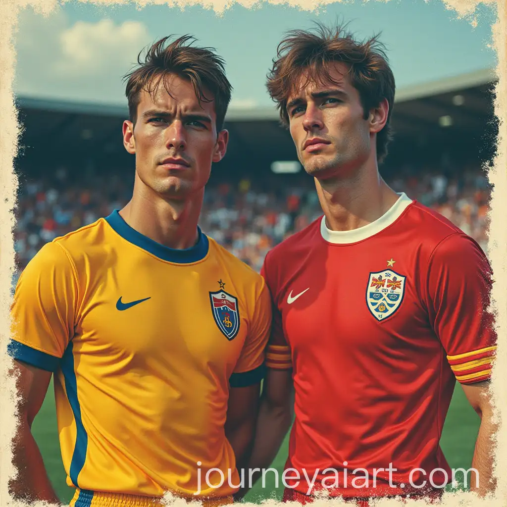 Retro-Sports-Magazine-Cover-with-Football-PlayersAI-Image-Prompt-Expansion-in-Vibrant-Kits