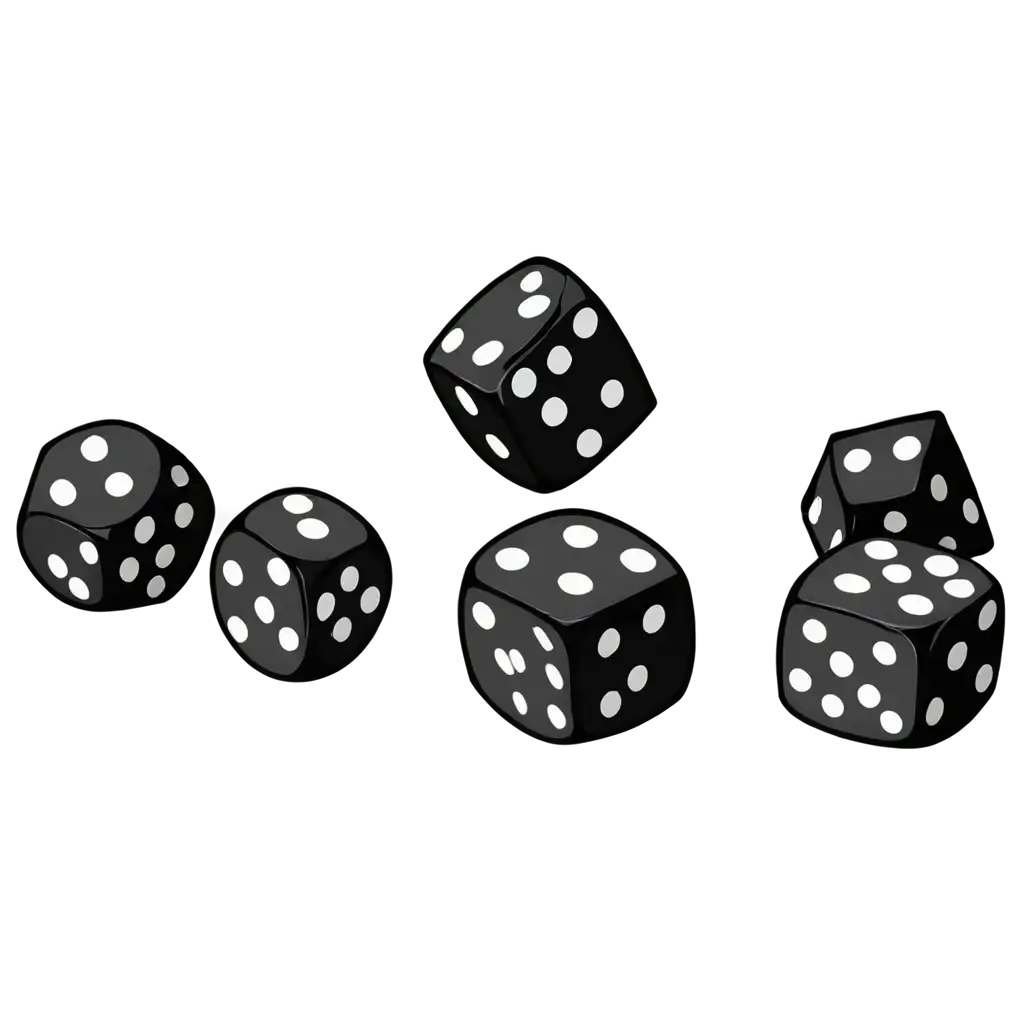 HighQuality-PNG-of-DND-Dice-with-Black-Contour-for-Digital-Art-and-Gaming