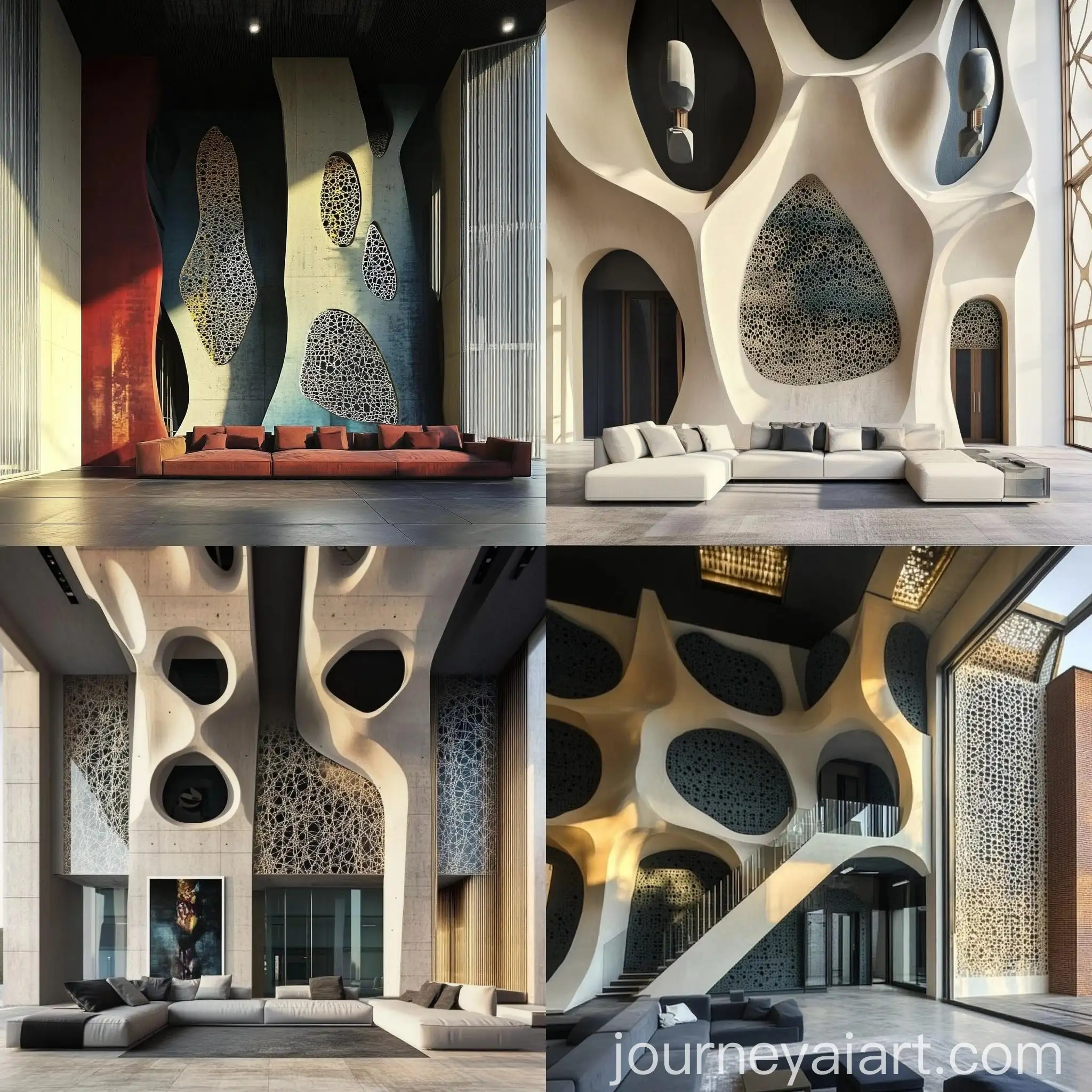 Colorful-Interior-Design-Illustration-with-Abstract-Shapes-and-Patterns