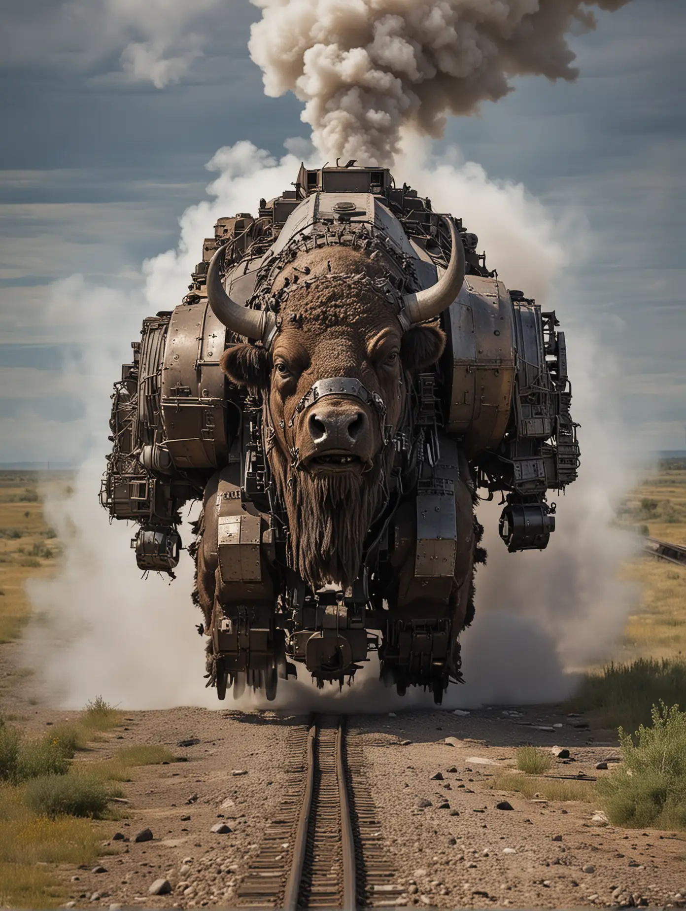 BisonTrain-Hybrid-Charging-Through-a-Wasteland