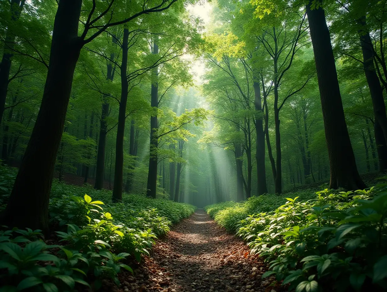 a green forest