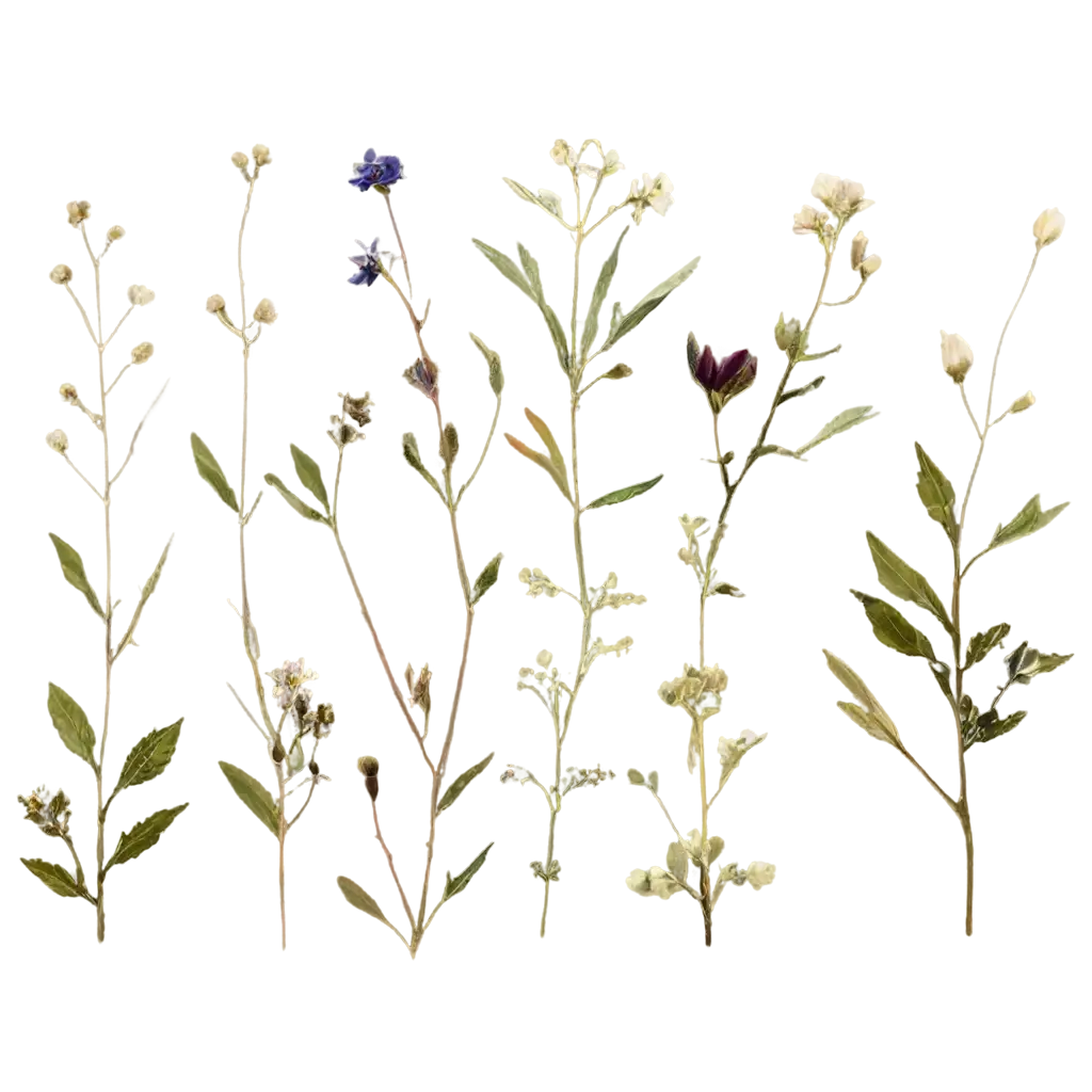 Pressed-Wildflowers-Flatlay-PNG-Vibrant-NatureInspired-Image-for-Your-Creative-Projects